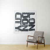 Typografie Londons, England Wandteppich (Beispiel (Horizontal))