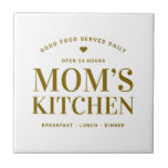 Typografie Mama's Kitchen Custom Fliese<br><div class="desc">Typografie Mama Kitchen Custom Keramik Tile</div>