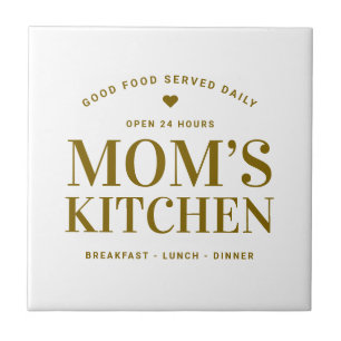 Typografie Mama's Kitchen Custom Fliese
