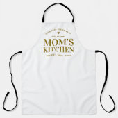 Typografie Mama's Kitchen Open 24 Stunden Custom Schürze (Vorderseite)