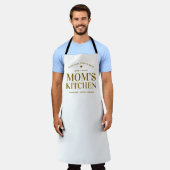 Typografie Mama's Kitchen Open 24 Stunden Custom Schürze (Getragen)