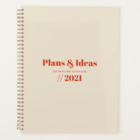 Typografie Minimalistisch Planer Design