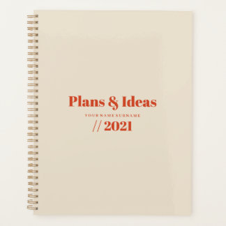 Typografie Minimalistisch Planer Design