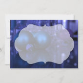 Typografie mit blauen und Lila Ornamenten glauben (Rückseite)