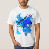 Typografie mit Frohsinn in Farbschlag T-Shirt (Vorderseite)