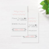 Typografie mit Instagram Hashtag rosa Hochzeit (Schreibtisch)