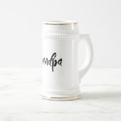 Typografie mit Niedlicher Herzensgrandpa Bierglas (VorderseiteRechts)