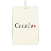 Typografie mit rotem Ahornblatt in Kanada Autolufterfrischer (Rückseite)