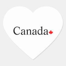 Typografie mit rotem Ahornblatt in Kanada