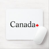 Typografie mit rotem Ahornblatt Mousepad (Mit Mouse)