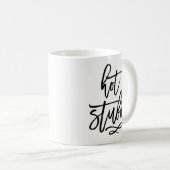 Typografie mit schwarzer Brush - Tasse (VorderseiteRechts)