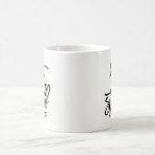 Typografie mit schwarzer Brush - Tasse (Mittel)