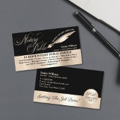 Typografie Mobile Notary & Loan Signing Agent Law Visitenkarte