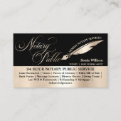 Typografie Mobile Notary & Loan Signing Agent Law Visitenkarte (Vorderseite)