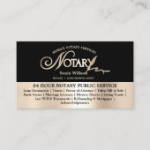 Typografie Mobile Notary & Loan Signing Agent Law Visitenkarte (Vorderseite)