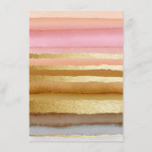 Typografie Modern Sunset QR Code Hochzeitsdetails Begleitkarte (Rückseite)