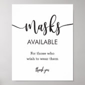 Typografie Moderne Handschrift Masken Zeichen Poster (Vorne)
