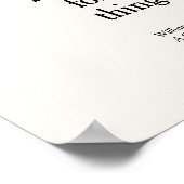 Typografie Modernes elegantes Zitat Botanischer Bo Poster (Ecke)