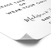 Typografie Monochrom Moderne Tragen Masken Schild (Ecke)