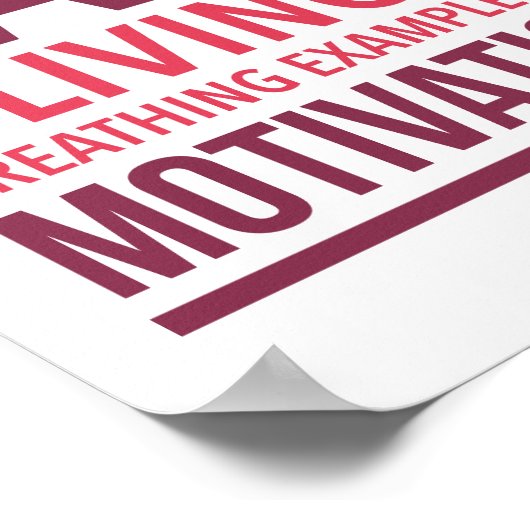 Typografie Motivierend Poster (Ecke)