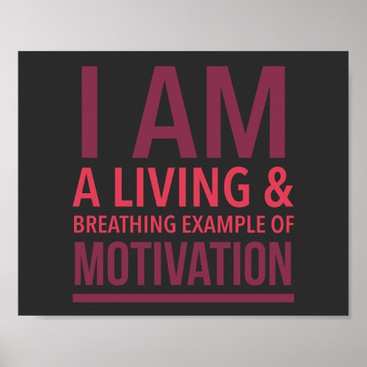 Typografie Motivierend Poster (Vorne)