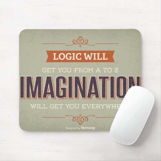 Typografie Mousepad (Mit Mouse)