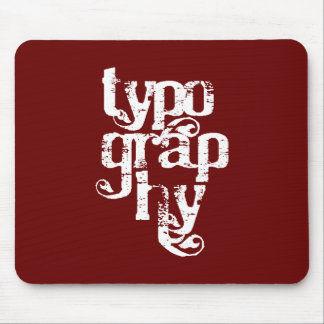 Typografie Mousepad