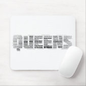 Typografie Mousepad des Queens-New York (Mit Mouse)