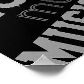 Typografie-Musikdekoration Poster (Ecke)