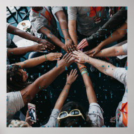 Typografie - Mut - Gewohntes Foto Poster