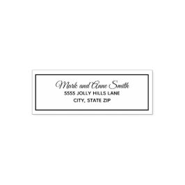 Typografie Nachname Rücksendeadresse Permastempel