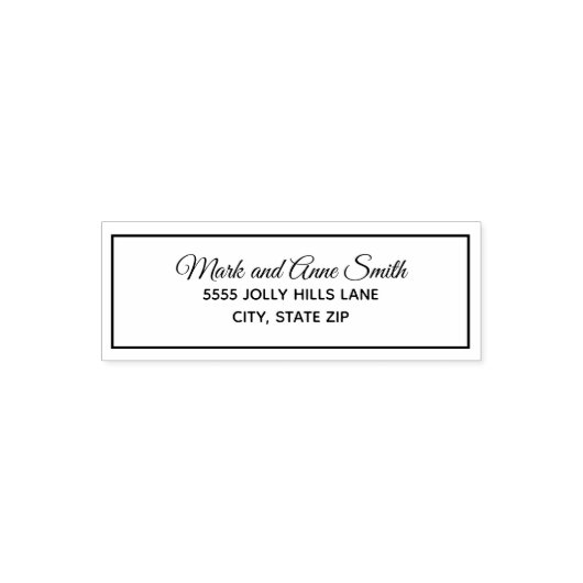 Typografie Nachname Rücksendeadresse Permastempel (Design)