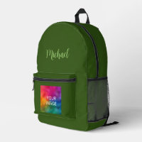 Typografie Name Custom Forest Green Solid Color
