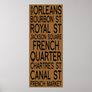 Typografie New Orleans Poster