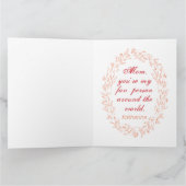 Typografie Niedlich Simple Modern Elegant Mothers Karte (Innenseite)