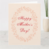 Typografie Niedlich Simple Modern Elegant Mothers Karte (Vorderseite)