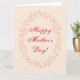 Typografie Niedlich Simple Modern Elegant Mothers  Karte