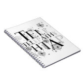 Typografie Notizblock (Rechte Seite)