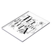 Typografie Notizblock (Linke Seite)