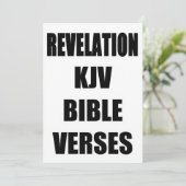 Typografie "Offenbarung KJV Bibelversen" Einladung (Stehend Vorderseite)