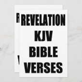 Typografie "Offenbarung KJV Bibelversen" Einladung (Vorne/Hinten)