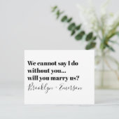 Typografie-Offizieller Vorschlag heiraten uns Einladung (Stehend Vorderseite)