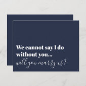 Typografie-Offizieller Vorschlag verheiratet uns E Einladung (Vorne/Hinten)