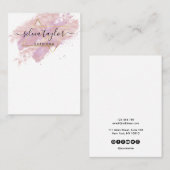 Typografie Ohrringe zeigen Inhaber Juwelengeschäft Visitenkarte (Vorne/Hinten)