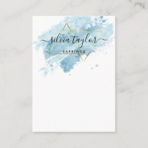 Typografie Ohrringe zeigen Inhaber Juwelengeschäft Visitenkarte