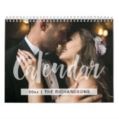 Typografie-Overlay und Foto | Einfach und modern Kalender (Titelbild)