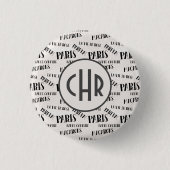 Typografie | Paris | Parfum Button (Vorderseite)