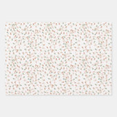 Typografie Pastell Holiday Wrapping Paper Geschenkpapier Set (Vorderseite 2)