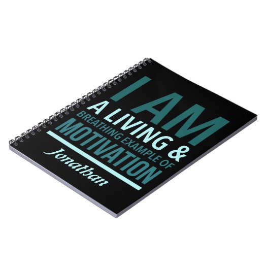 Typografie Personalisiert-Notebook Notizblock (Linke Seite)