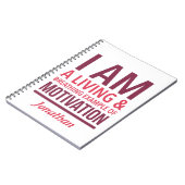 Typografie Personalisiert-Notebook Notizblock (Linke Seite)